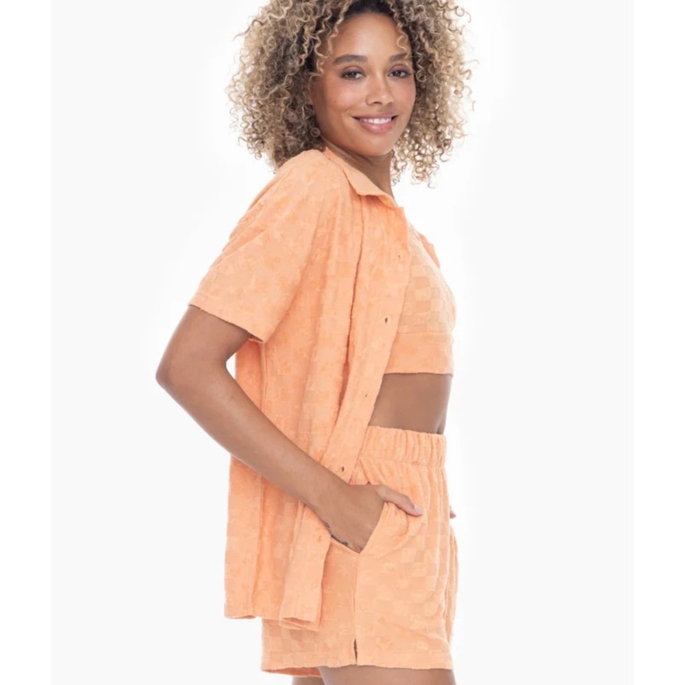 NWT Mono B Three Piece Terry Short Set